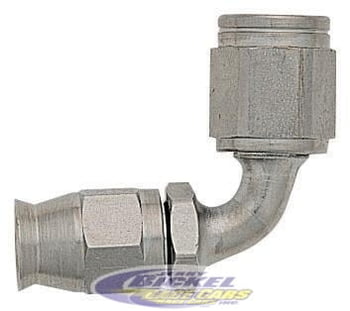 -4 PTFE 90&ordm; Bent Tube Hose End - Steel