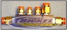 Push Lock 6-Port Air Fitting Manifold