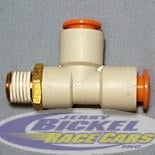 Male Run Tee 1/4NPT 1/4
