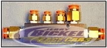 Push Lock 6-Port Air Fitting Manifold